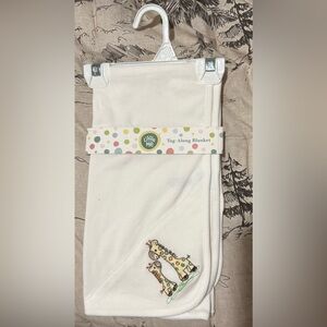 Little Me White Tag-Along Blanket